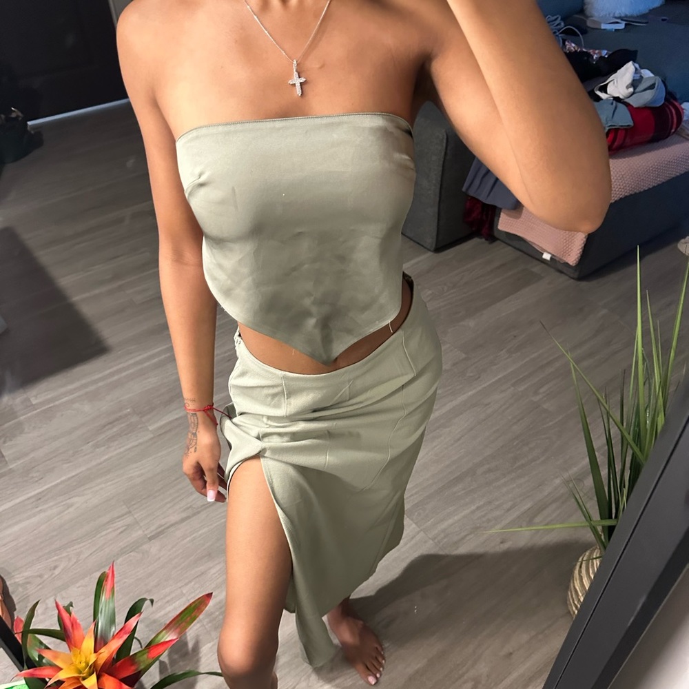 Mint Green Midi/Maxi Skirt
